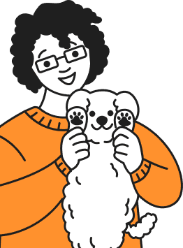 Person with dog