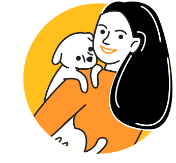 Person with pet